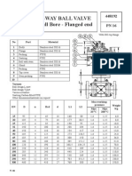 3-Way Ball Valve Full Bore - Flanged End: 1 No Material