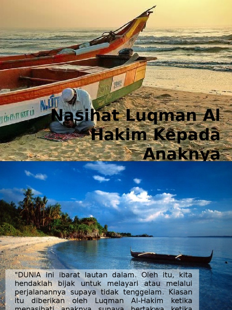 Nasihat Luqman Al Hakim Kepada Anaknya