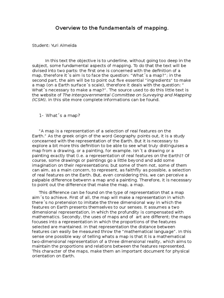 Fundamentals of Mapping Explained | PDF | Map | Visualization (Graphics)