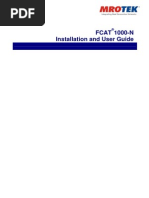 Fcat 1000-N Installation and User Guide