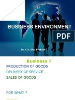 Business Environment: Dr. C.S. Siva Prakash