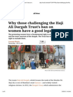 Why Those Challenging the Haji Ali Dargah Trust’s Ban on Women Have a Good Legal Case