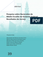 Pesquisa sobre Burocratas de Médio Escalão do Governo Federal