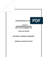 Cap.I - Departamentalização Dos Custos Indirectos - Texto Apoio V1.1_2015