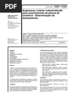 NBR 14085-1998 - Argamassa Colante Industrializada Para Assentamento de Placas de Cerâmica - Determinação Do Deslizamento