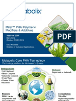 Metabolix - Mirel® PHA Polymeric Modifiers and Additives