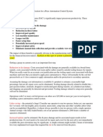 Control System Cost Analysis document