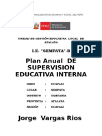 Plan Anual de Supervision Educativa Interna