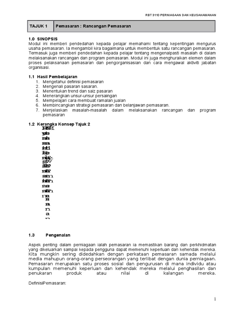 Module Rbt Keusahawanan Dan Perniagaan Pdf