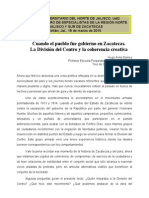 La División Del Centro. Cuando El Pueblo Fue Gobierno