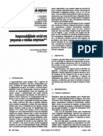 Responsabilidade social em pequenas e médias empresas**