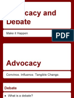 Advocacy and Debate: Make It Happen