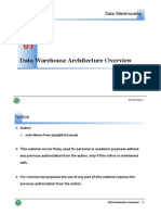 Data Warehouse Architecture Overview: Notice