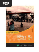 Cadernos ObMigra. Observatório das migrações internacionais