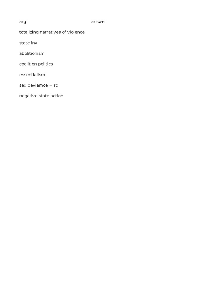 Totalizing Narratives of Violence Analysis | PDF | Mystery, Thriller ...