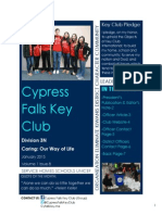 Cypress Falls Key Club: in This Issue