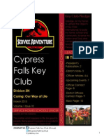 D3N Cypress Falls DCON/March Newsletter