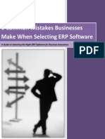6 Common Mistakes Businesses Make When Selecting ERP Software