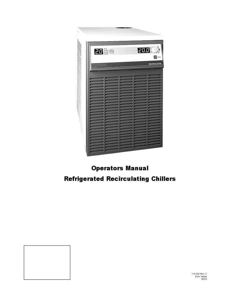 Chiller Series Operators Manual.pdf Refrigeration Pipe (Fluid