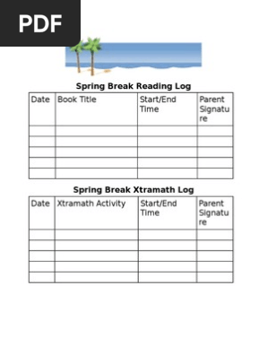 reading log
