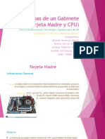 Partes Internas de Un Gabinete (Tarjeta Madre y CPU)