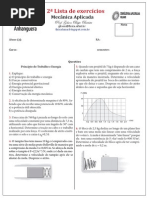 2ª Lista de Mecânica Aplicada