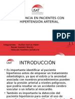 Exodoncia en Pacientes Con Hiperttension Artt