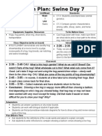 Lesson Plan: Swine Day 7: Course: Unit/Week: Standards: Intro To Ag 8 Grade Week: Unit