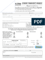 Student Transcript Request