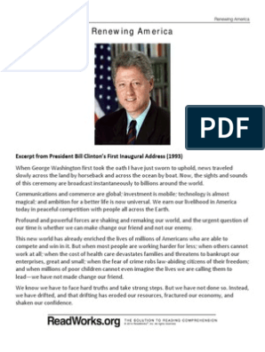 Renewing America Readworks Org Bill Clinton American Government