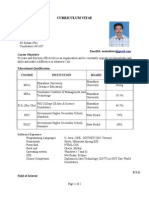 Sample REsume Format