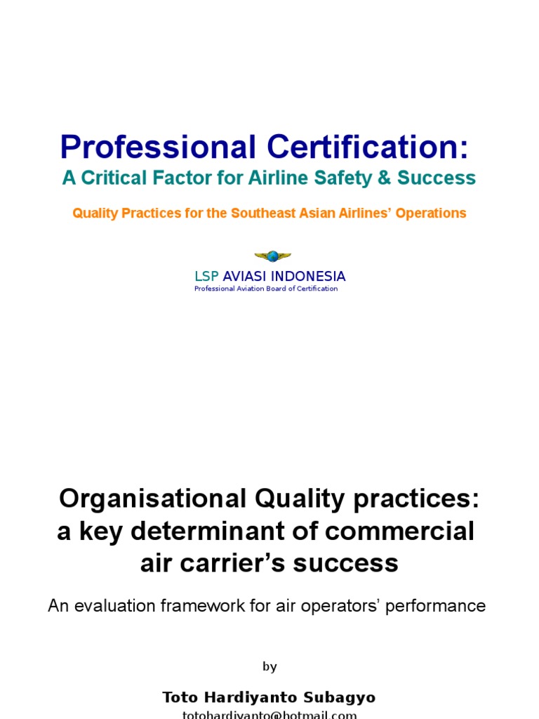 Airlines' Quality Quality Management Quality (Business)