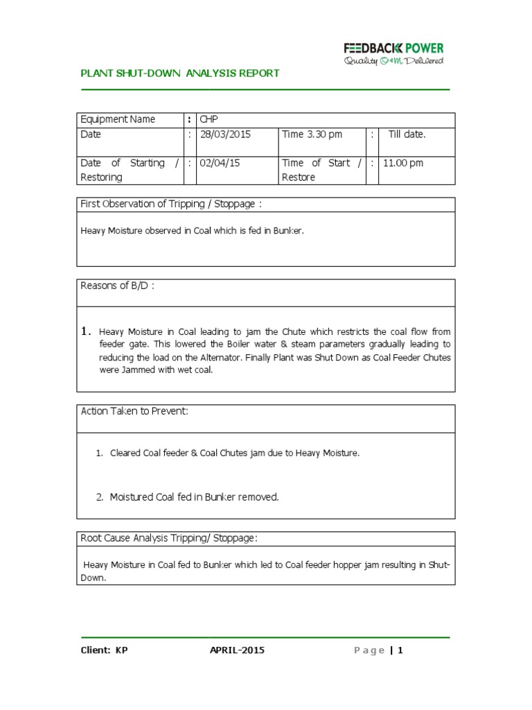 Bunker Moisture Impact Analysis Report | PDF