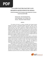 Download ANALISIS FAKTOR-FAKTOR YANG MEMPENGARUHI STRUKTUR MODALpdf by Saskia Swetari Sapphire SN260751080 doc pdf