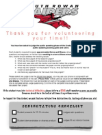 Thank You For Volunteering Your Time!!: Presentation Checklist