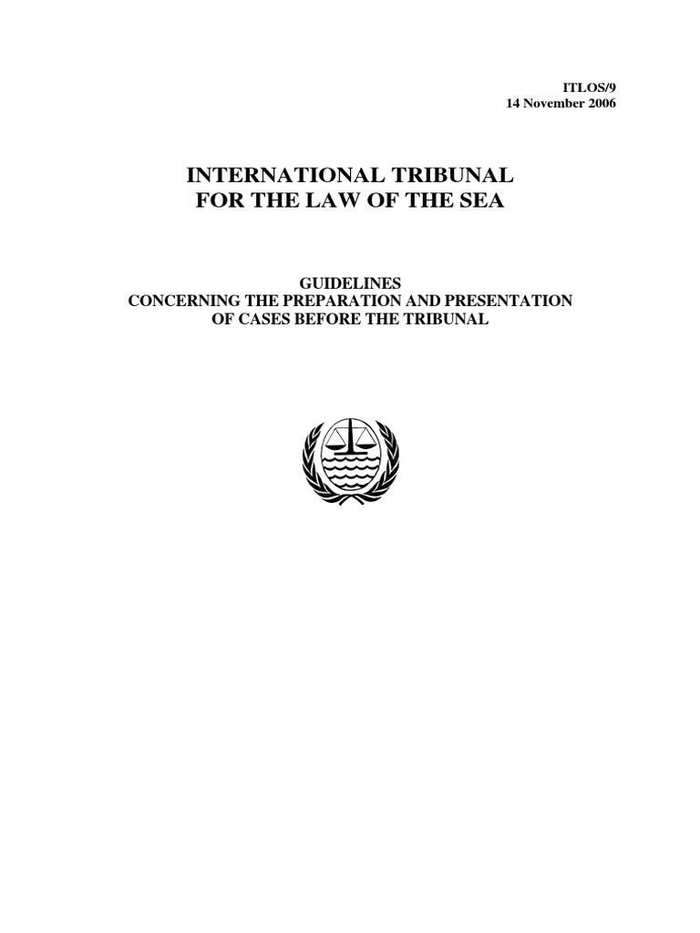 ITLOS Guidelines PDF | PDF | Pleading | Virtue