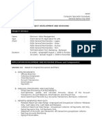 Phases of Actual Project Development and Revisions