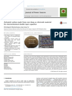 Activated Carbon Made From Cow Dung A S Electrode Material For Ele Ctrochemical Double Layer Capacitor