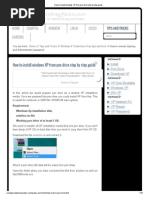 How To Install Windows XP From Pen Drive Step by Step Guide PDF