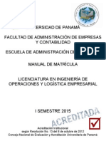 FAECO Manual Matricula 1sem 2015 Logistica