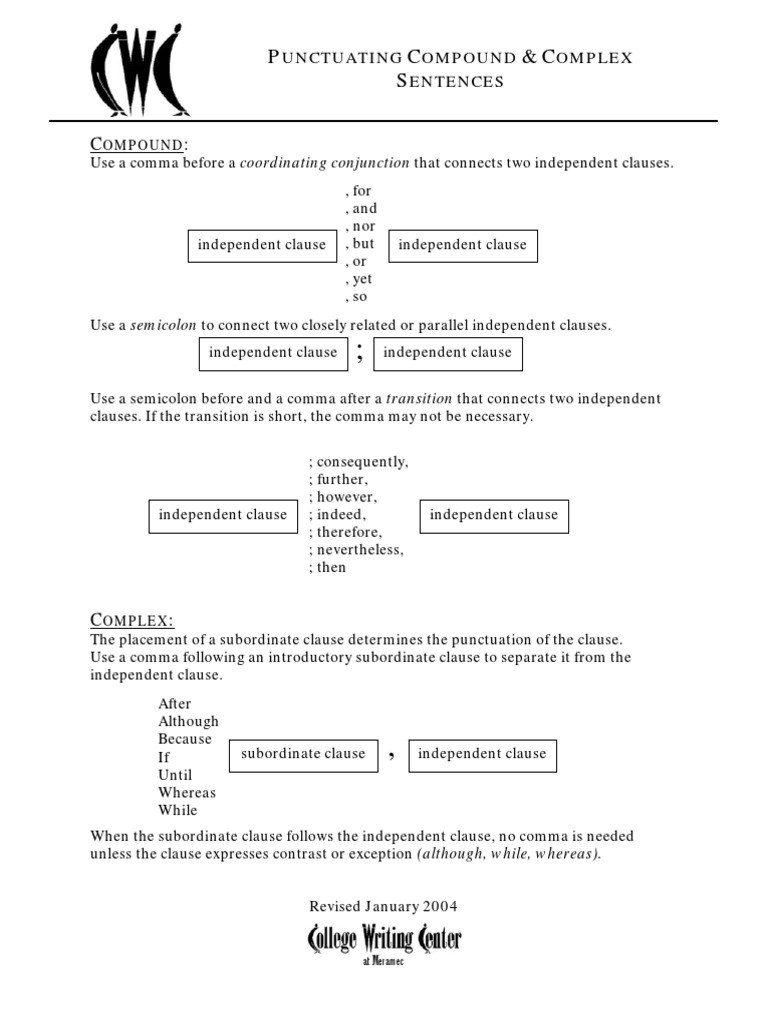 Punctuating Compounds | PDF | Comma | Clause