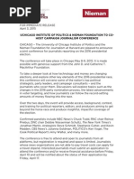 Download Campaign Journalism Conference Press Release FINAL by Mike Allen SN260763180 doc pdf