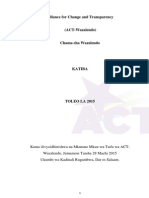 ACT Katiba Kama Ilivyopitishwa Na Mkutano Mkuu 29machi15