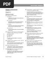 Chapter 5 Assessment, solution manual,Electrons in Atoms, glencoe, chemistry