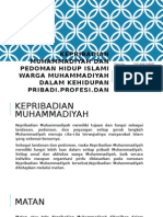 Kepribadian Muhammadiyah Dan Pedoman Hidup Islami Warga Muhammadiyah