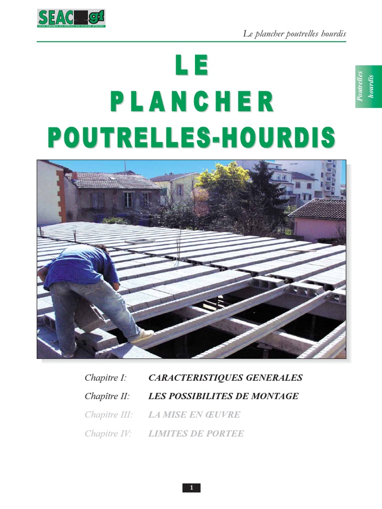 Plancher Poutrelles Hourdis Guide Technique PDF Soussol — free download
