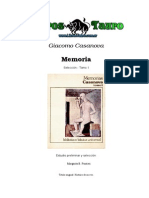 Las Memorias de Giacomo Casanova