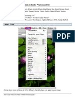 How to Use Filters and Effects in Adobe Photoshop CS5