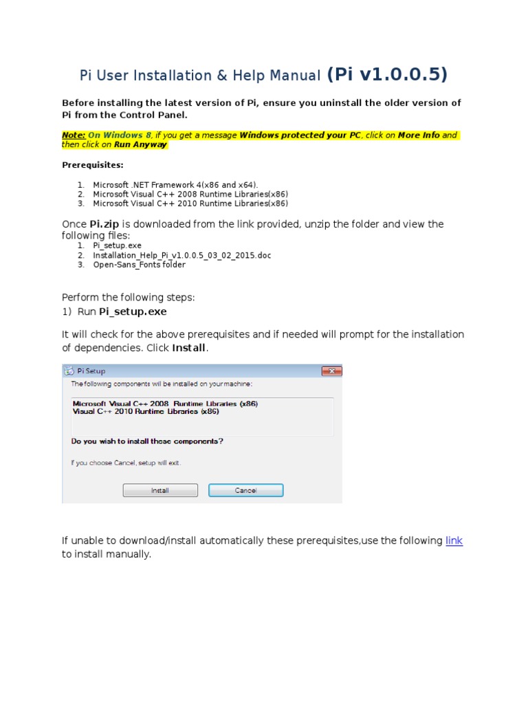 Installation Help Pi V1 0 0 5 03 02 15 Windows 8 Microsoft Windows