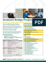 Graduate Bridge Program For Three-Year Degree Holders